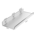 Vägghylla i transparent akryl 30x10 cm tvål- och kosmetikahållare badrumshylla med skruvmontering dekorativ badrumshylla 2