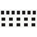 Set med 12 magnetiska minifotoramar 7,5x5,1 cm kylskåpsmagnetfotoramar tomma insatsramar heminredning 1