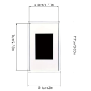 Set med 12 magnetiska minifotoramar 7,5x5,1 cm kylskåpsmagnetfotoramar tomma insatsramar heminredning 2