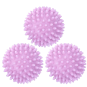 Lot de 3 balles de séchage 6 cm Balles de massage réutilisables avec picots Facilite le séchage Écologique Économie d’énergie 2