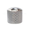 2 st 6 mm metallkupol volym- och tonkontrollrattar för elgitarr och bas Neutral färg Metallrattar för potentiometrar 4