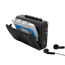 Bärbar Walkman-kassettspelare med AM/FM-radio Retro-bandspelare med högtalare 3,5 mm hörlursstöd Kompakt musikenhet 2