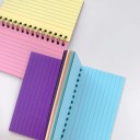 Barevný spirálový zápisník 13 x 8 cm 50 listů Trhací linkovaný blok Linkovaný diář Poznámkový blok do kanceláře i školy 4