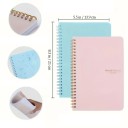 Veckoplanerare 13,9 x 21 cm Färgglad spiralkalender för 52 veckor Vanerapportering Anteckningar Organizer Vattentätt omslag 5