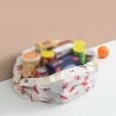 Hopfällbar shoppingkasse 40 x 40 cm tillverkad av nylon Slitstark kasse med grönsaksmotiv Hopfällbar kasse med hög lastkapacitet 20 kg Kapacitet 48–64 4