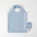 Hopfällbar shoppingkasse 38 x 58 cm Färgglad polyesterkasse Återanvändbar kasse med karbinhake Kompakt fickkasse 15