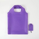 Hopfällbar shoppingkasse 38 x 58 cm Färgglad polyesterkasse Återanvändbar kasse med karbinhake Kompakt fickkasse 19