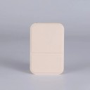 Hopfällbar sminkspegel 10,8 × 7 cm PU-läder kompakt sminkspegel bordsspegel liten bärbar resespegel färgglad spegel 5