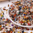 Dekorativa stenar 100g Färgglad blandning av småsten 5–8 mm Naturliga dekorationer Blomsterarrangemang Akvarium DIY-skapelser Heminredning 2