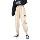 Pantalons cargo pour femmes avec taille élastique 3