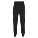 Pantalons cargo pour femmes à taille haute 1