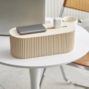 Kabelorganisatör med lock för skrivbord för förvaring av förlängningssladdar och laddare mått 33x13x11 cm 6