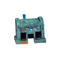 Akvariedekoration 8,5 x 6 x 8,5 cm Miniatyr av restaurangen Krusty Krab Stil SpongeBob Detaljerad dekoration för akvariet Akvarieprydnad 4