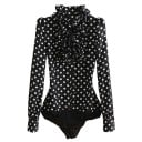 Body de mujer negro con lunares 1