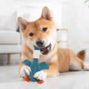 Pipande plyshleksak för hund, anka 33 cm, hållbar tuggleksak för tandrengöring i två färgvarianter 5
