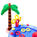 Décoration de fête hawaïenne palmier gonflable PVC 45,5x89,5 cm Fête d'été tropicale de plage Anniversaire Jouet pour enfants Décoration de piscine 3