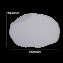 Silikonform för oval bricka och fat 34 x 24 cm Form för gjutning av harts Tillverkning av underlägg och dekorationer 2