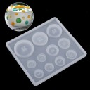 Silikonform för harts 8,8 x 7,8 cm Form för knappar Dekorationer tillbehör hantverksmässigt skapande 2