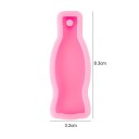 Rosa silikonform för harts 8,3 × 3,2 cm Flaska form Silikonform för smycken och hängen 2