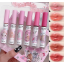 Set med 6x 2g läppglans Hydrerande Lip Gloss med katttryck Mini paket Kosmetik Gåvoset för kvinnor och tjejer 2