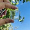 Accessoire photographique Pixel lentille en acrylique mosaïque pour photographie créative pendentif verre transparent bleu noir rose 5
