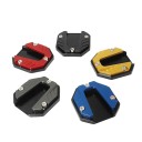 Universell utvidgande platta för sidostöd till motorcykel CNC aluminium fotstöd färgad 50x50 mm 8