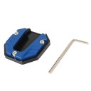 Universell utvidgande platta för sidostöd till motorcykel CNC aluminium fotstöd färgad 50x50 mm 4