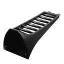 Fram sidokåpa för kylare med ventilationslameller blank svart ABS för Harley Davidson Softail Breakout Fat Bob 2018–2022 8