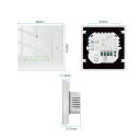 Termostat til rumtemperatur 88 x 88 mm Zigbee til vandbaseret gulvvarme Smart Home Programmerbar ugeindstilling App 4