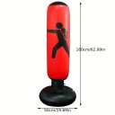 Uppblåsbar boxningssäck 160 x 50 cm för vuxna och barn Fritt stående PVC boxningssäck Träningsredskap Fitness sport Presentset 4