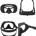 Set för snorkling 180° panoramamask med härdat glas mot im och silikonfällbar snorkel för dykning 11