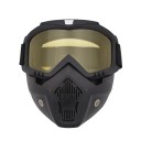 Taktisk paintballmask med skyddsglasögon för CS krigsspel Airsoft Jaktmask 18,5x18 cm 2