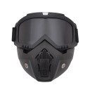 Taktisk paintballmask med skyddsglasögon för CS krigsspel Airsoft Jaktmask 18,5x18 cm 6