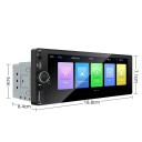 IPS 6,9" 1Din bilradio CarPlay Android Auto MP5 multimedia spelare pekskärm universell stereo USB Bluetooth 2