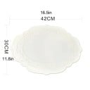 Silikonische ausgeschnittene Tischunterlage 42x30 cm Retro Blumenmuster Wasserdichte Küchenunterlage für Tischdekoration für Kaffee und Geschirr 2