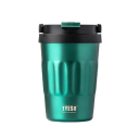 Termosmugg 400 ml av 304 rostfritt stål med vakuumtätning och praktiskt dricköppning, reseburk för kaffe och te 3
