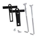 Univerzální držák autobaterie z pevného železa s montážními šrouby nastavitelný držák baterie 230×135×195 mm příslušenství pro auta a nákladní vozy 4