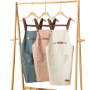 Delantal de cocina impermeable 71 x 68 cm con estampado Hello estilo japonés gran bolsillo cocina repostería práctico cómodo 12