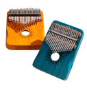 Kalimba 17 tangenter Bärande piano Trä musikverktyg med stämma hammare förvaringsväska klistermärken trasa och engelsk manual 8