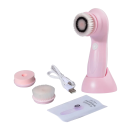 Brosse nettoyante électrique pour le visage avec 3 têtes interchangeables Batterie rechargeable 350 mAh Étanche Soin de massage de la peau 3