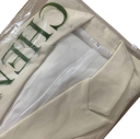 Damsk beige elegant jacka med krage och fickor Enfärgad jacka i polyester Stilig kavaj för kontoret, sociala evenemang och vardagsbruk 10