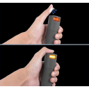 2 st Handtag med blinkande LED-lampor och fjärrkontroll för Ninebot Max G30 13 cm Silikon ABS-handtag med USB-C-laddning 5