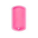 Rosa silikonform för harts 6,1 × 3 cm Form i form av hundtag Silikonform för hängen och dekorationer 1