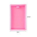 Rosa silikonform för harts 6,1 × 3 cm Form i form av hundtag Silikonform för hängen och dekorationer 2