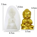 Stor silikonform för Buddha-statyn 7,5 x 4,5 x 3,2 cm Form för gjutning av Buddha i gips, vax, harts eller tvål 2