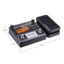 MOOER GE100 Gitarrens multifunktionella effektprocessor med loopinspelning, rytmisk stämning, tap tempo, skalor och ackordlärande DC 9V adapter 4