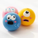 Gummiboll för hundar hållbar pipljudande tuggboll för tandrengöring och interaktiv lek diameter 5,5 cm 1