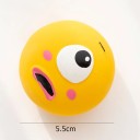 Gummiboll för hundar hållbar pipljudande tuggboll för tandrengöring och interaktiv lek diameter 5,5 cm 8