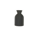 Liten räfflad plastvas 13,9 cm Beige eller svart Matt finish Modern design Heminredning Blomvas 3