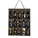 Väggmonterad hopfällbar glasögonorganisatör 50 x 40 cm 15 fickor Vertikal hängande glasögonhållare Förvaringssystem för hemmet 5
